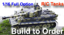 We Welcome Special Commissions of Tamiya 1/16 Full Option R/C Tanks Built to Order !